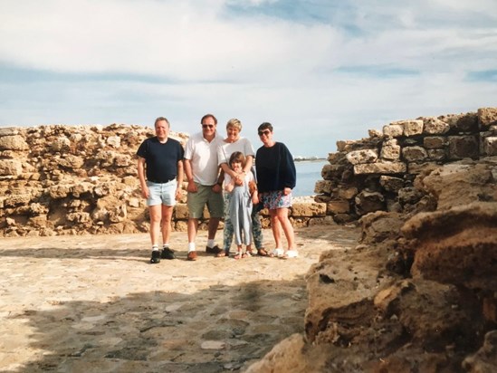 With Bob Annie and Penny in Cyprus