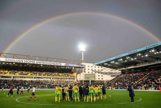 Rainbow over Carrow Road 02.03.24