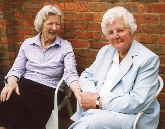 Vera with Susan's mum Renee Preedy circa 2005