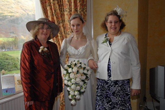 My two lovely girls and me at Joanna's and Scott's wedding 2007