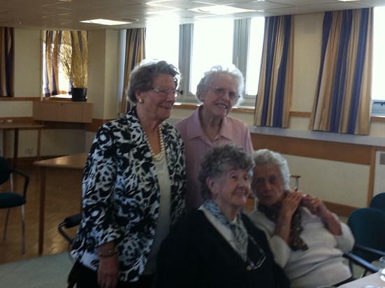 The Radio Ham Giggle  girls. Gran aka Flossy with Rose, Audrey and Elsie. 