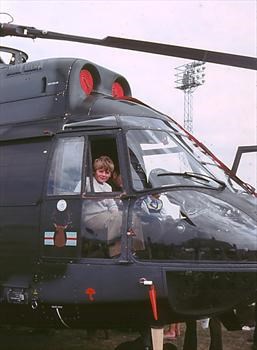 1976 Abingdon Andy in Helecopter