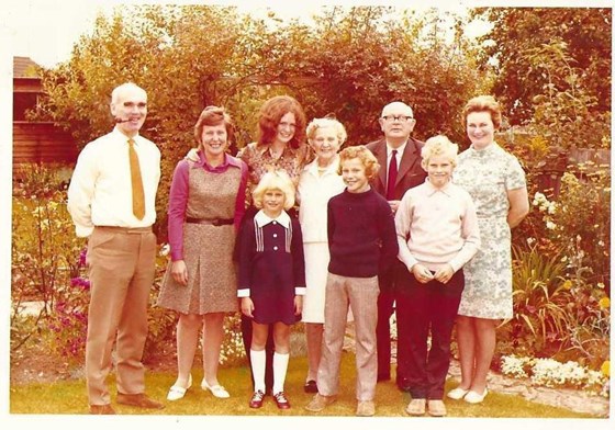 Cousin Paula with Brian’s family in Coventry
