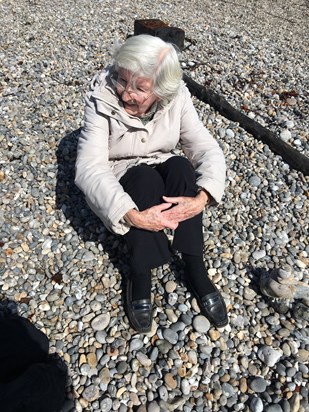 Mum on Beer Beach