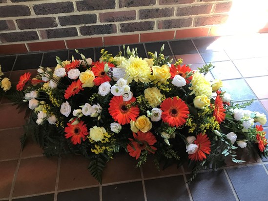 Floral tribute from Alice
