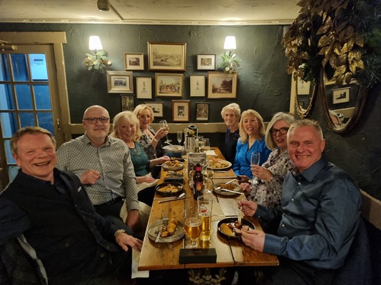20231125 - June & Chris, with good friends and neighbours at The King William, Scaftworth 