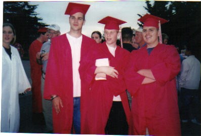 Marysville-Pilchuck High School Graduation w/ Jared's best friend, Dane..(the taller guy) 2003