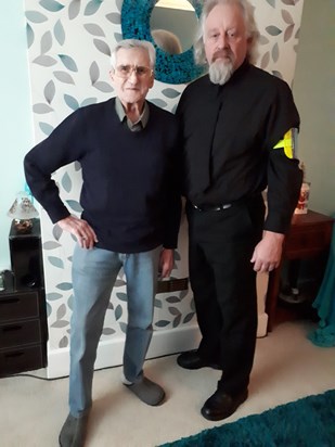 Dad with Richard looking awsome. Taken December 2017