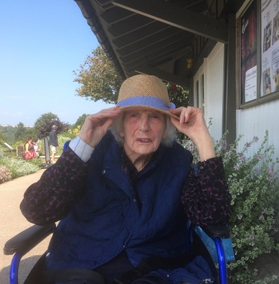 Celebrating her 99th Birthday at RHS Rosemoor