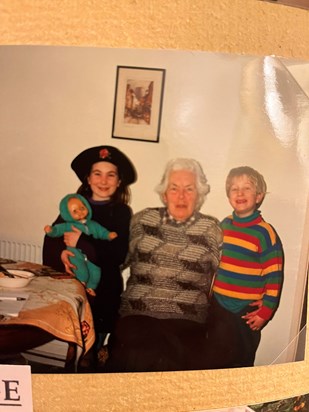 Nana with her 2 lovely grandchildren 