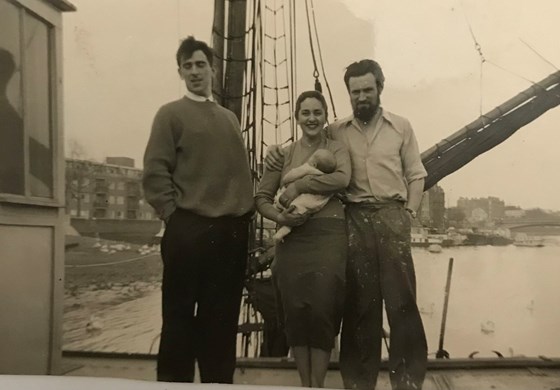 John with my parents on their houseboat where he rented a room B63AE016 7F8D 40F5 9FB2 080B30306275