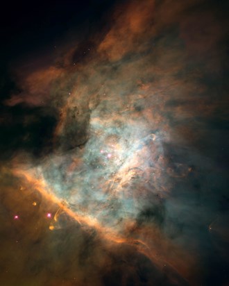 star birthing region in the orion nebula