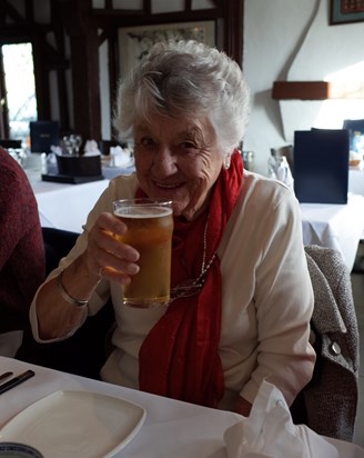 Grandma celebrating her birthday