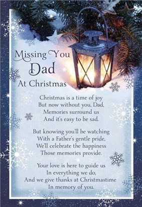 I miss you so much. Love you Dad,Merry Christmas xx