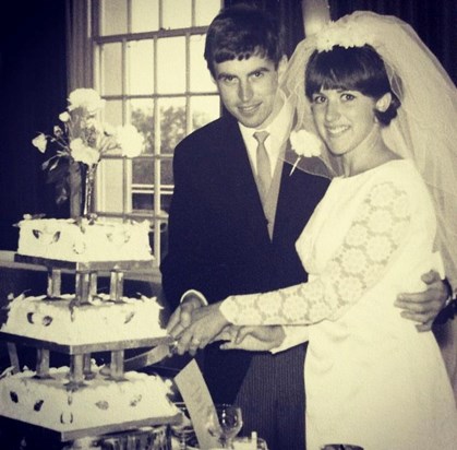 Mum and Dad on their wedding day 