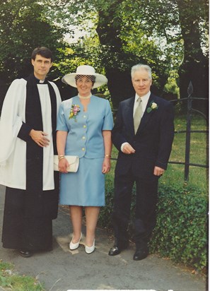 Mum, Dad and David vicar