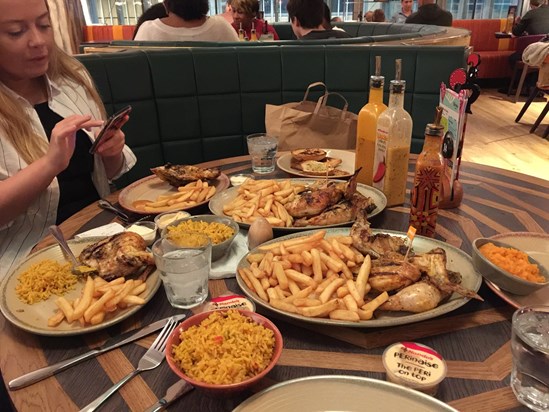 Nandos (Beth, Leah & Katie) How did we eat all of this? 