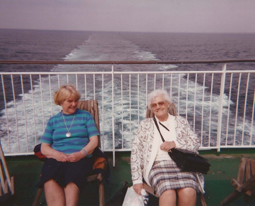 Mum and Auntie Em on a cruise