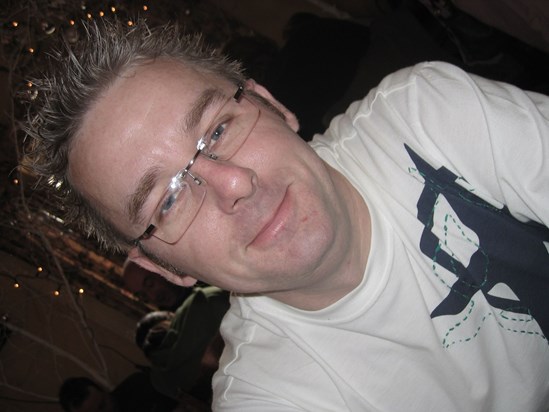 Gorgeous Ade Christmas 2005. What a handsome chap...what designer T Shirt is he wearing?