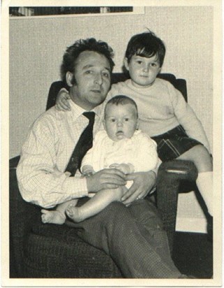 Ade with his dad and sis.... xx