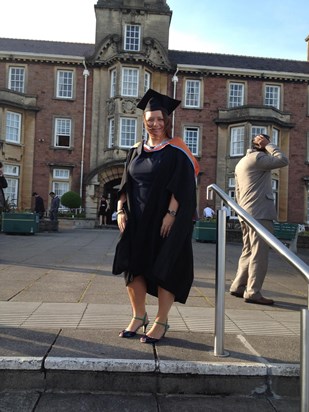 My Masters Graduation in the same spot as me and you at my degree graduation x