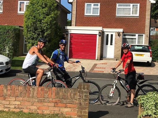 Wall brothers bike ride summer 2018