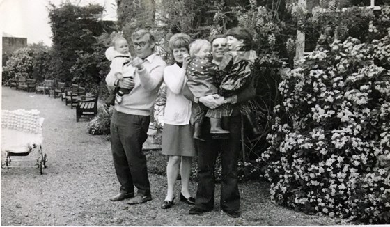 John and Hazel with Robin, Emily and Richard and a young Sarah