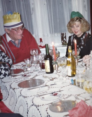 John competing in the Upminster Christmas hat competition