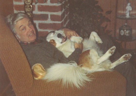 Bob with his beloved dog