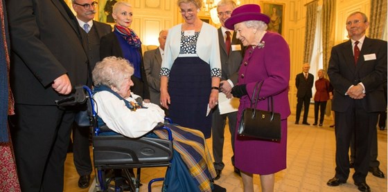 Meeting HM The Queen at Reception for the Anglo-Norse Society