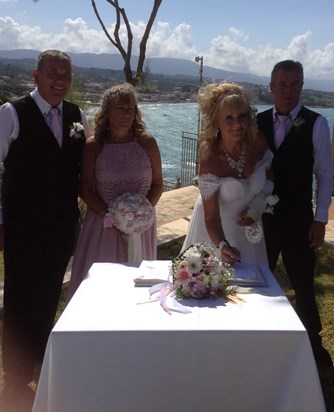 Keith and Lynette's wedding in Zante