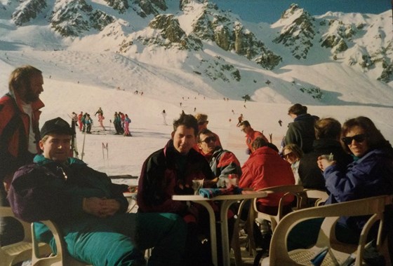 Skiing many years ago
