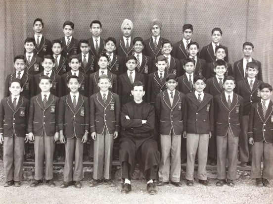 St Joseph's College, Nainital. Gordon 2nd row from front, 2nd in from left aged around 11