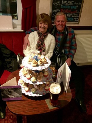 Mary with Charlie on their golden wedding anniversary, now reunited 