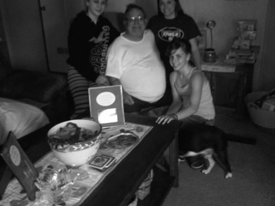 Pawpaw and his girls, Spring 2011.