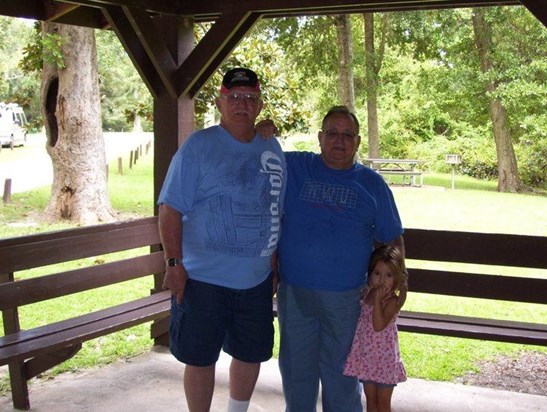 Pawpaw, his brother Frankie and Lilly Schneider, September 2012.