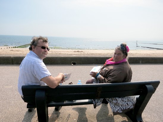 A lovely day out with Jan – fish and chips by the sea at Exmouth