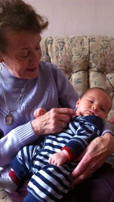 Jill with her great grandson Orlando x