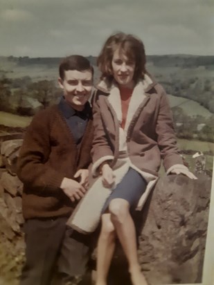 Brenda and her brother, Pete in 1964