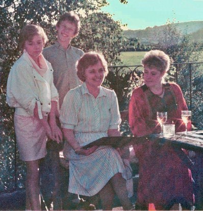 Brenda, Elizabeth, Jane and Nick - Cumbria early 80's