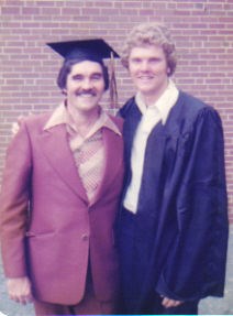 Dad and Rob at High School Graduation 1978
