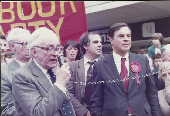Stan with Michael Foot