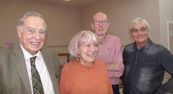 Stan with Merilyn Moos, author and specialist in German history, Charlie Cochran and John Grigg Essex Labour History Conference October 2019