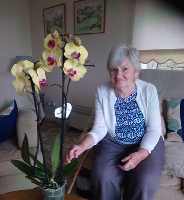 Mum & a LARGE orchid