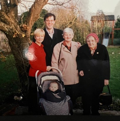 Mum with Grandma Steve Kathy and a young Louis