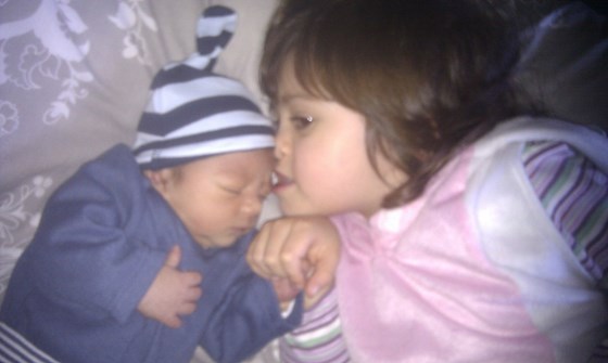 Kisses with big sister xx