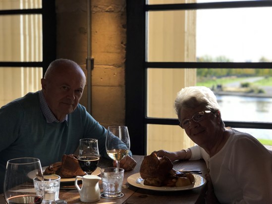 Nana and Pops at Wylam Brewery For Abigail’s Birthday - October 2018