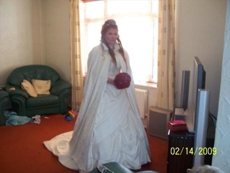My wedding day,14/2/09. HOW I WISH YOU WAS THERE TO WALK ME DOWN THE AISLE DAD.XX
