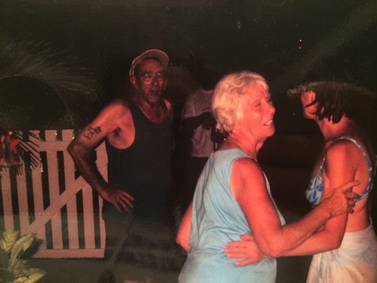 Sid having a good time in Barbados 2003