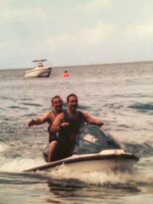 Sid Jetskiing in Barbados for the first time age 77 !!